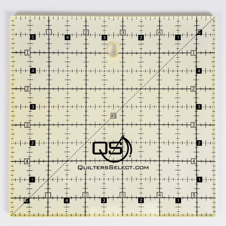 Quilters Select 5.5 x 5.5 Inch Non-slip Quilting Ruler