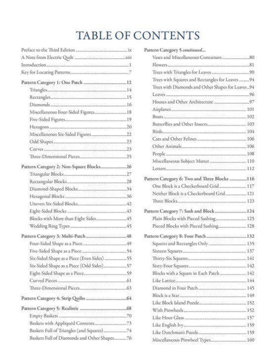 Encyclopedia of Pieced Quilt Patterns (Third Edition)