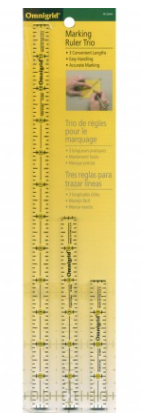 Omnigrid Marking Ruler Trio 4", 6" & 12"