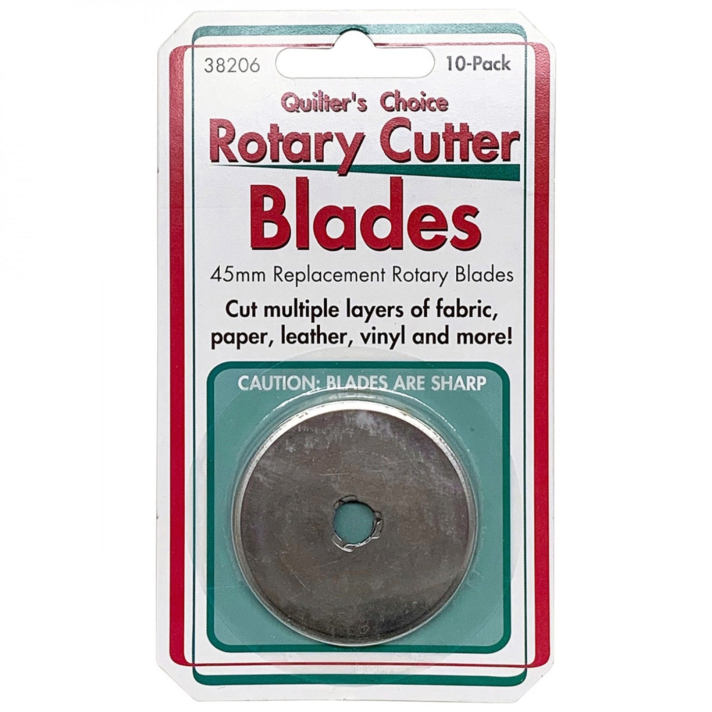 Quilter's Choice Rotary Cutter Blades 45mm 10ct