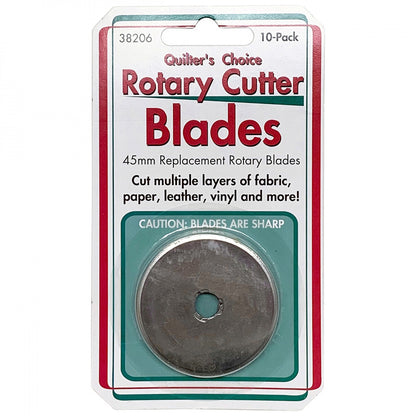 Quilter's Choice Rotary Cutter Blades 45mm 10ct