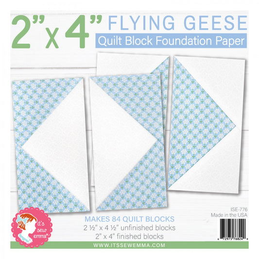 Flying Geese Quilt Block Foundation Paper 2" X 4"