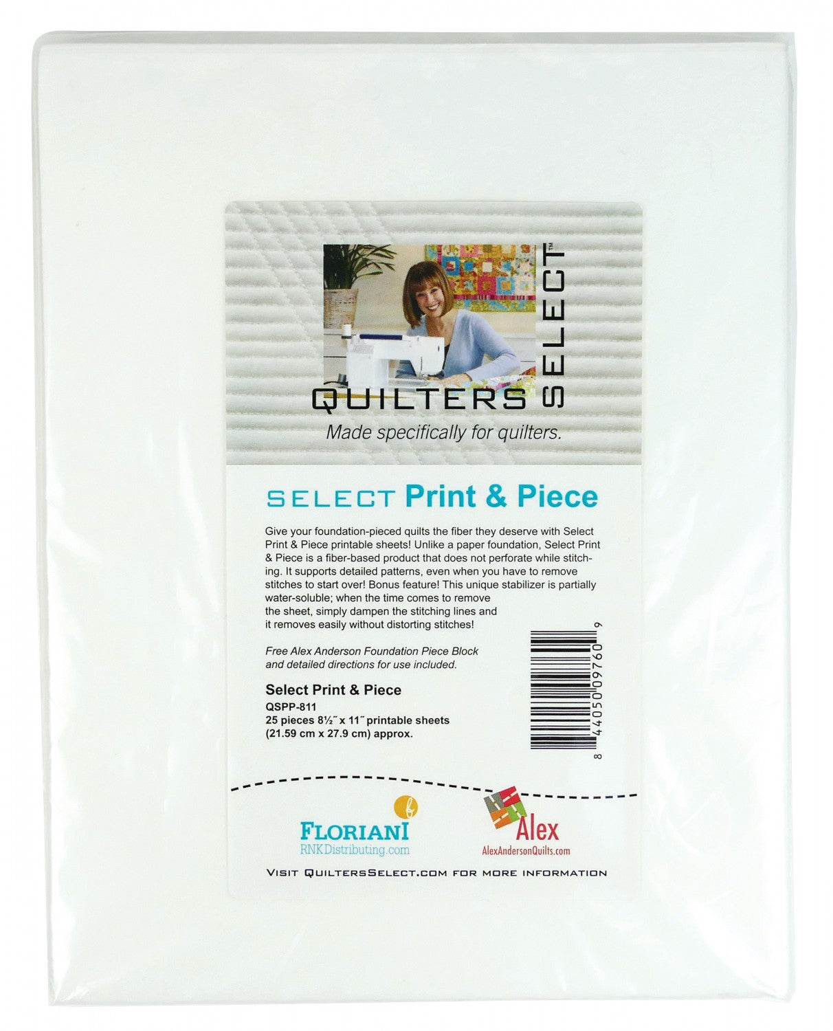 Quilters Select Print & Piece 8-1/2in x 11in 25pk