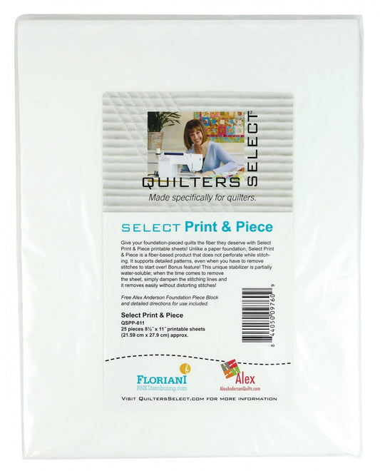 Quilters Select Print & Piece 8-1/2in x 11in 25pk