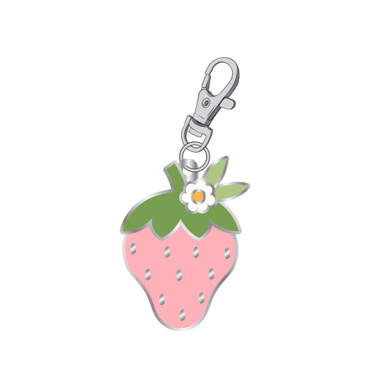 Lori Holt Cookbook Enamel Charm Strawberry