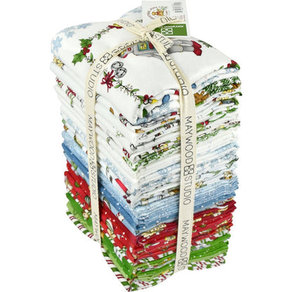 Maywood Studios Christmas Joys Flannel Fat Quarter Bundle - 23 Pieces