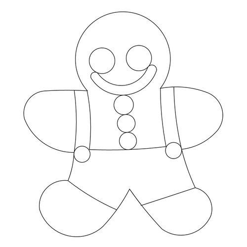 Gingerbread boy cookie motiff 2019